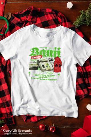 Tricou Femei, Barbati, Copii, Fata, Baiat, Unisex Personalizat Teancuri Bancnote 500 Lei cu Cagula Roșie Supărată – Cadou Personalizat „Banii Contează” pentru Familie, Copii, Tati, Prieteni [2]