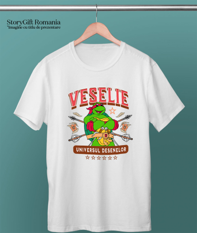 Tricou Barbati cu Testoasele Ninja – Lumea sub Stapanirea Lăstunului 100% Bumbac, Alb, L [2]