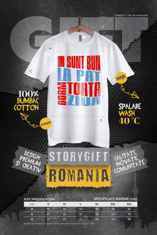 Tricou Femei, Barbati, Copii, Fata, Baiat, Unisex Personalizat Mesaj Haios „Sunt bun la pat, dorm toată ziua” – Cadou Personalizat pentru Bărbați [3]
