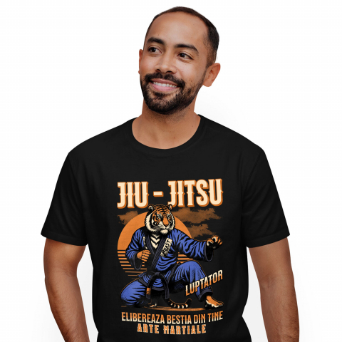 Tricou Femei, Barbati, Copii, Fata, Baiat, Unisex Personalizat Tigru Karate – Design Motivațional Arte Marțiale