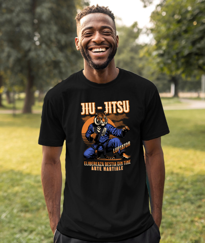 Tricou Femei, Barbati, Copii, Fata, Baiat, Unisex Personalizat Tigru Karate – Design Motivațional Arte Marțiale [1]