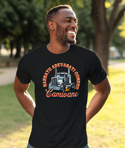 Tricou Femei, Barbati, Copii, Fata, Baiat, Unisex Personalizat Tir Colorat – Meserie Pentru Bărbați Adevărați | Camionagii Haiosi [1]