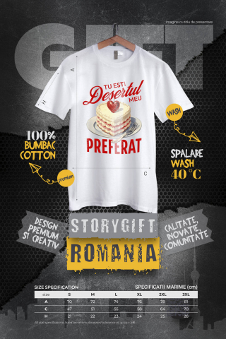 Tricou Femei, Barbati, Copii, Fata, Baiat, Unisex Personalizat Tort Romantic Inimă Cu Mesaj Personalizat și Cireșe Roșii | Desert Perfect pentru Familie și Iubire [3]