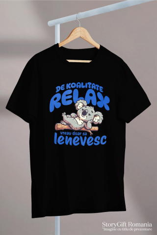 Tricou Femei, Barbati, Copii, Fata, Baiat, Unisex Personalizat Tricou Personalizat Koala Relaxare – Leneș și Confortabil | Cadou Perfect [2]