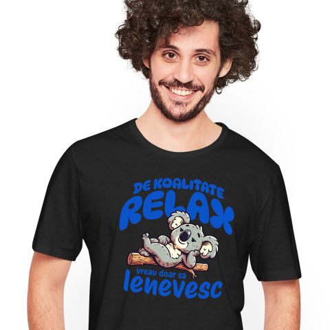 Animale - Tricou Femei, Barbati, Copii, Fata, Baiat, Unisex Personalizat Tricou Personalizat Koala Relaxare – Leneș și Confortabil | Cadou Perfect
