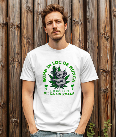 Tricou Femei, Barbati, Copii, Fata, Baiat, Unisex Personalizat Tricou Personalizat Koala Vesel – Relaxare și Umor | Cadou Ideal pentru Familie [1]