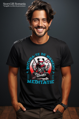 Tricou Femei, Barbati, Copii, Fata, Baiat, Unisex Personalizat Urs Panda Costum Ninja și Sabie - Cadou Personalizat pentru Copii și Tati [1]