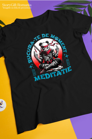 Tricou Femei, Barbati, Copii, Fata, Baiat, Unisex Personalizat Urs Panda Costum Ninja și Sabie - Cadou Personalizat pentru Copii și Tati [2]