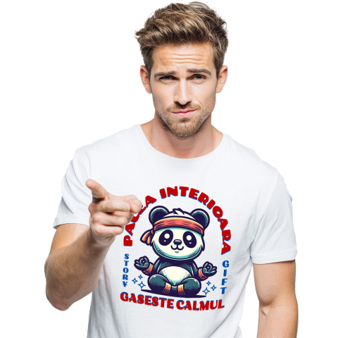 Sport - Tricou Femei, Barbati, Copii, Fata, Baiat, Unisex Personalizat Urs Panda Yoga – Design Haios și Relaxant pentru Cadouri Personalizate