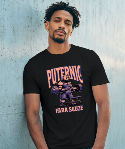 Tricou Femei, Barbati, Copii, Fata, Baiat, Unisex Personalizat urs puternic, urs la sală, ridicat greutăți, antrenament fitness, tricou sport personalizat, cadou pentru sportivi, maiou de forță, urs culturist, design sală de forță, cadouri pentru tati și prieteni [1]