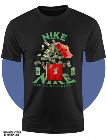 Tricou Copii Baieti _Nike_ - Cadoul Milionarului 100% Bumbac, Unisex, Negru, 12 Ani, 158CM [2]