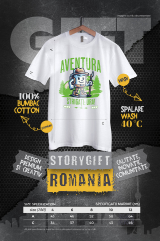 Tricou Femei, Barbati, Copii, Fata, Baiat, Unisex Personalizat "Cadou Personalizat Aventura Strigă Ura – Călător în Pădure și Munți pentru Copii și Familii Aventuroase" [3]