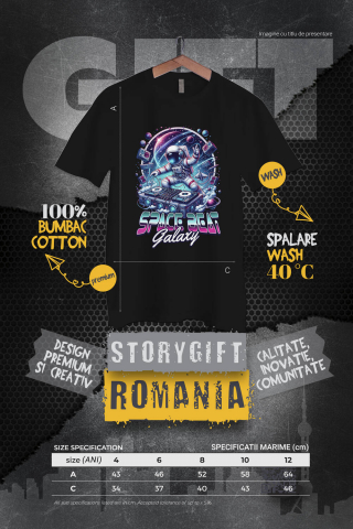 Tricou Femei, Barbati, Copii, Fata, Baiat, Unisex Personalizat Astronaut DJ în Spațiu - Petrecere Cosmică - Produse Personalizate Unice [3]