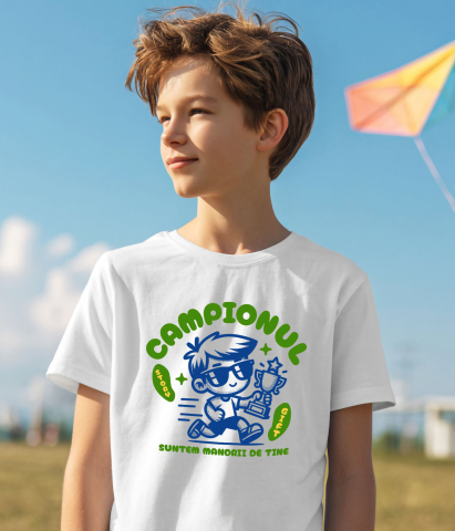 Tricou Femei, Barbati, Copii, Fata, Baiat, Unisex Personalizat Cadouri Personalizate pentru Campioni – Trofee, Tricouri și Accesorii Unice [3]