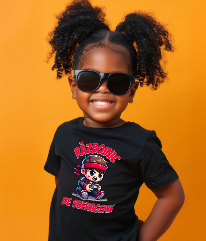 Tricou Femei, Barbati, Copii, Fata, Baiat, Unisex Personalizat Băiat Copil cu Manetă Jocuri Video „Razboinic de Sufragerie” - Cadou Personalizat pentru Gamerii Tineri [3]