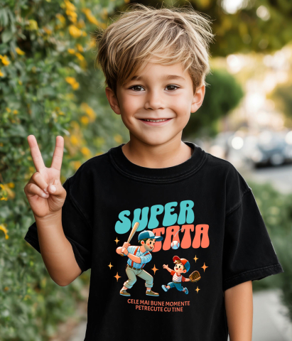 Tricou Femei, Barbati, Copii, Fata, Baiat, Unisex Personalizat Cadouri Personalizate Tata și Fiul | Super Tata, Cele Mai Bune Momente, Baseball [2]