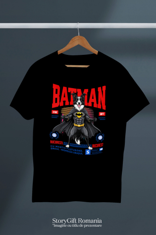 Tricou Femei, Barbati, Copii, Fata, Baiat, Unisex Personalizat Border Collie În Costum de Batman – Câine Supererou pentru Copii și Iubitorii de Animale [2]