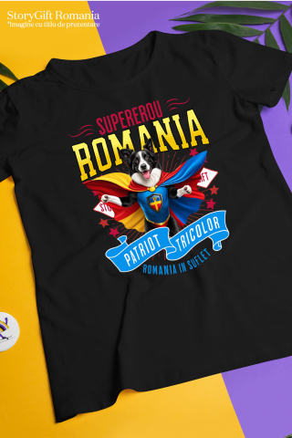 Tricou Femei, Barbati, Copii, Fata, Baiat, Unisex Personalizat Border Collie în Costum de Căpitan România – Cadou Personalizat pentru Iubitorii de Câini [4]