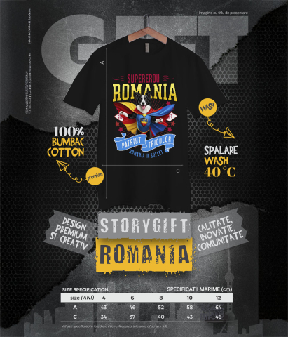 Tricou Femei, Barbati, Copii, Fata, Baiat, Unisex Personalizat Border Collie în Costum de Căpitan România – Cadou Personalizat pentru Iubitorii de Câini [5]