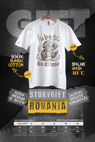 Tricou Femei, Barbati, Copii, Fata, Baiat, Unisex Personalizat Broască Țestoasă cu Carte și Ochelari de Soare | Iubesc Să Citesc [3]