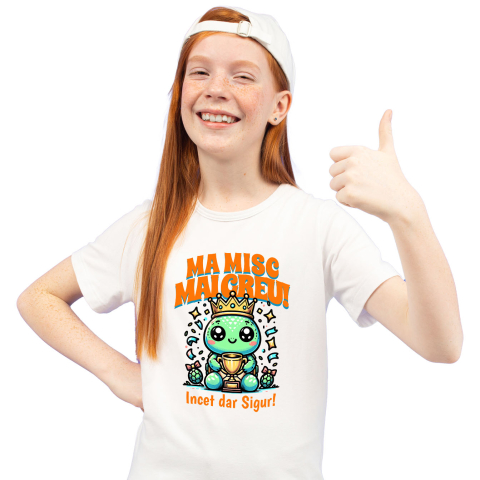 Copii - Tricou Femei, Barbati, Copii, Fata, Baiat, Unisex Personalizat Broască Țestoasă Regală cu Coroană – Cadou Personalizat pentru Copii și Familie