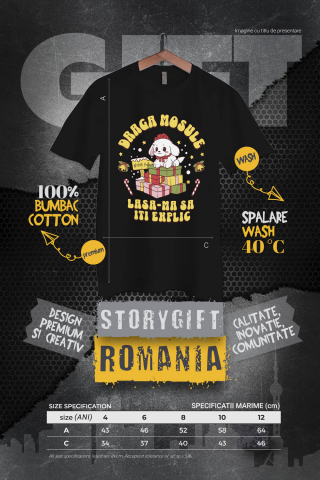 Tricou Femei, Barbati, Copii, Fata, Baiat, Unisex Personalizat Câine Fericit Lângă Turn de Cadouri – „Draga Moșule, Lasă-mă să Îți Explic” [3]