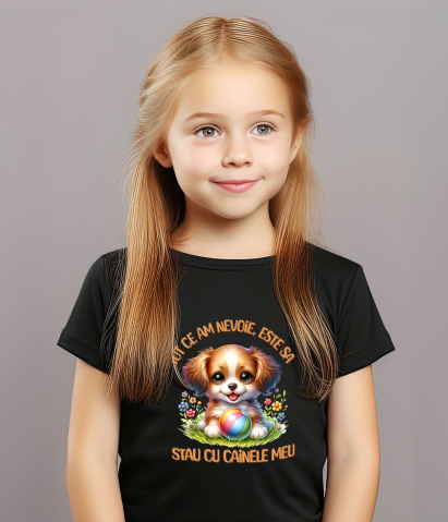 Tricou Femei, Barbati, Copii, Fata, Baiat, Unisex Personalizat Cățel Pufos și Jucăuș – Tricou Personalizat | Iubitori de Câini [2]