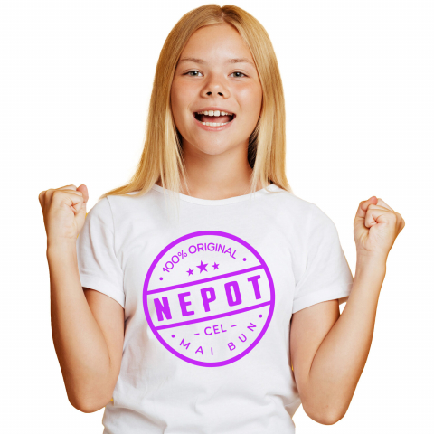 Tricou Femei, Barbati, Copii, Fata, Baiat, Unisex Personalizat Premiu Personalizat „100% Original” pentru Cel Mai Bun Nepot | Cadou Familie [1]