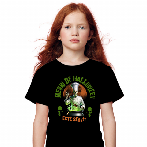 Tricou Femei, Barbati, Copii, Fata, Baiat, Unisex Personalizat Bucătar cu Oală Mare și Poțiune Magică | Meniu De Halloween | Cadou Personalizat Halloween [1]