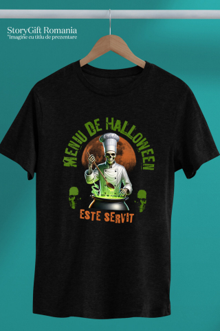 Tricou Femei, Barbati, Copii, Fata, Baiat, Unisex Personalizat Bucătar cu Oală Mare și Poțiune Magică | Meniu De Halloween | Cadou Personalizat Halloween [2]