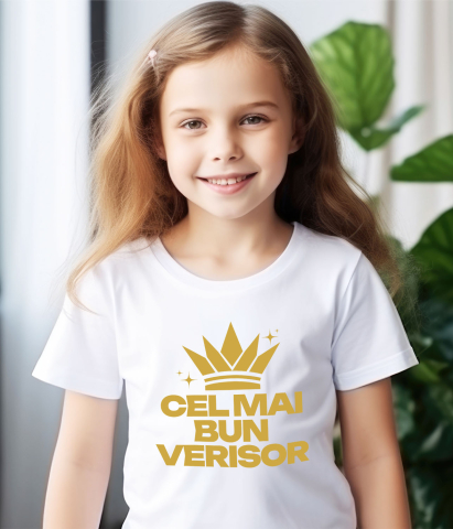 Tricou Femei, Barbati, Copii, Fata, Baiat, Unisex Personalizat „Coroană Regală Personalizată - Cel Mai Bun Verisor Cadou Haioasă Familie” [3]