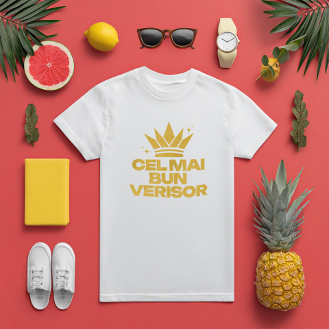 Tricou Femei, Barbati, Copii, Fata, Baiat, Unisex Personalizat „Coroană Regală Personalizată - Cel Mai Bun Verisor Cadou Haioasă Familie” [4]