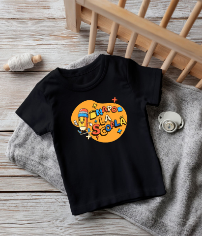 Tricou Femei, Barbati, Copii, Fata, Baiat, Unisex Personalizat Creion Vesel cu Semnul Păcii | Înapoi la Școală și Educație Copii [4]