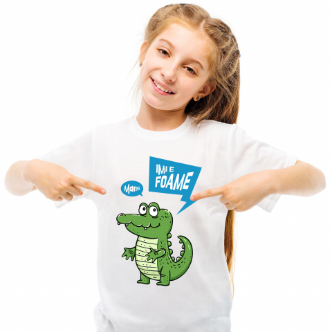 COPII - Tricou Femei, Barbati, Copii, Fata, Baiat, Unisex Personalizat Crocodil Vesel Animat – Cadou Personalizat pentru Copii și Familie