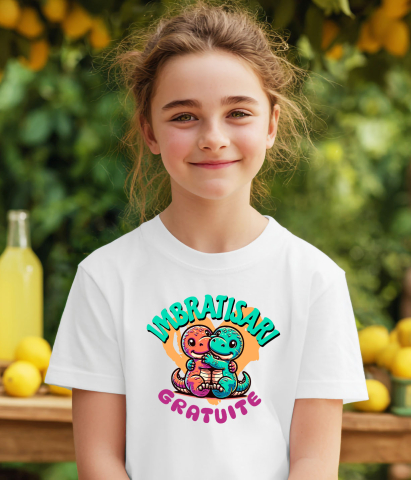 Tricou Femei, Barbati, Copii, Fata, Baiat, Unisex Personalizat „Cadouri personalizate dragoni colorati și îmbrățișări de dragoste pentru Valentine's Day și familie” [2]