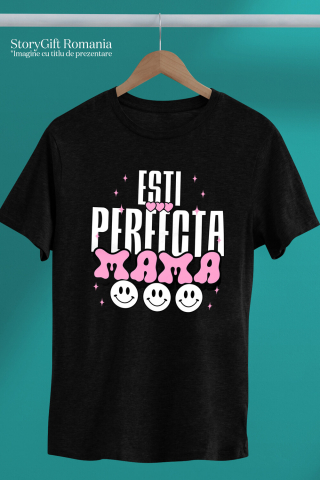 Tricou Femei, Barbati, Copii, Fata, Baiat, Unisex Personalizat Decor Personalizat - „Iubire, Ești Perfectă Mama” | Cadou Special [2]