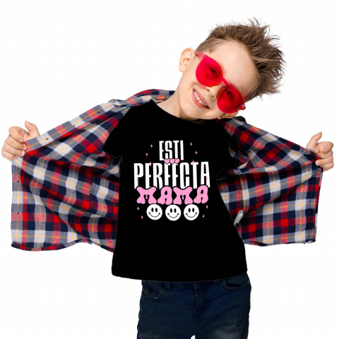 Mama - Tricou Femei, Barbati, Copii, Fata, Baiat, Unisex Personalizat Decor Personalizat - „Iubire, Ești Perfectă Mama” | Cadou Special