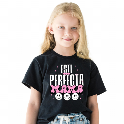 Tricou Femei, Barbati, Copii, Fata, Baiat, Unisex Personalizat Decor Personalizat - „Iubire, Ești Perfectă Mama” | Cadou Special [1]