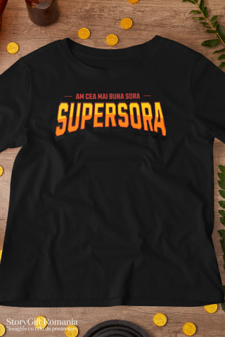 Tricou Femei, Barbati, Copii, Fata, Baiat, Unisex Personalizat Cadou Personalizat pentru Sora | Super Erou Copii | Familie și Iubire [2]