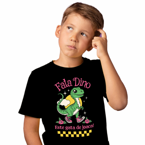 Tricou Femei, Barbati, Copii, Fata, Baiat, Unisex Personalizat Dinozaur cu Adidași Roz Personalizat pentru Copii – Cadou Unic și Distractiv