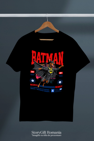 Tricou Femei, Barbati, Copii, Fata, Baiat, Unisex Personalizat Doberman Pinscher în Costum de Batman – Supererou Impunător pentru Iubitorii de Câini și Copii [2]
