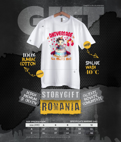 Tricou Copii cu Doctor Strange La Multi Ani – Surprize Magice 100% Bumbac, Alb, 12 Ani [5]