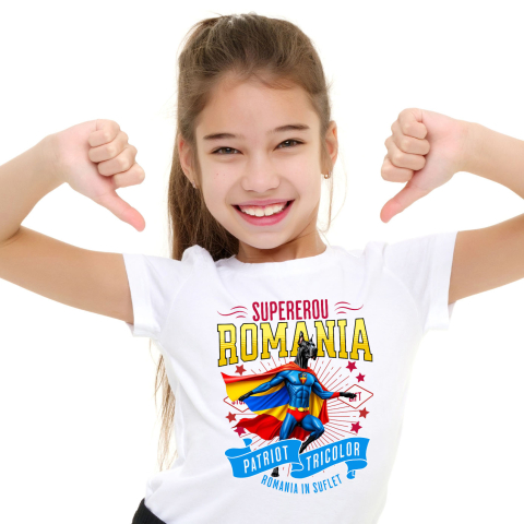 SuperEroi si Personaje TV - Tricou Femei, Barbati, Copii, Fata, Baiat, Unisex Personalizat Dog German în Costum de Căpitan România – Cadou Personalizat pentru Iubitorii de Câini