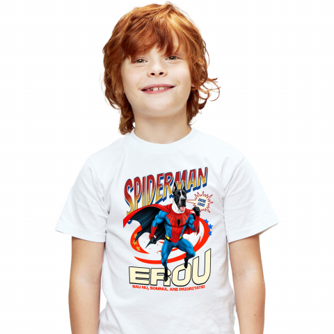 Tricou Femei, Barbati, Copii, Fata, Baiat, Unisex Personalizat Dog German în Costum Spider-Man - Cadou Personalizat pentru Copii și Familie