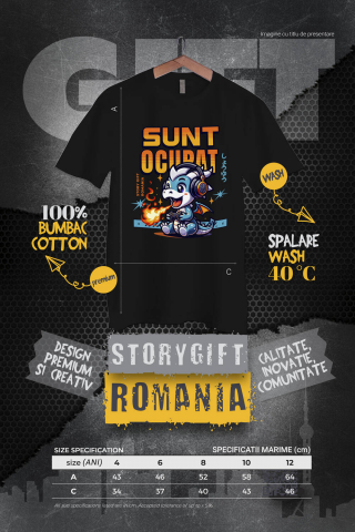 Tricou Femei, Barbati, Copii, Fata, Baiat, Unisex Personalizat Dragon Cu Flăcări și Căști Audio - Cadou Gamer Personalizat pentru Jocuri Video [3]