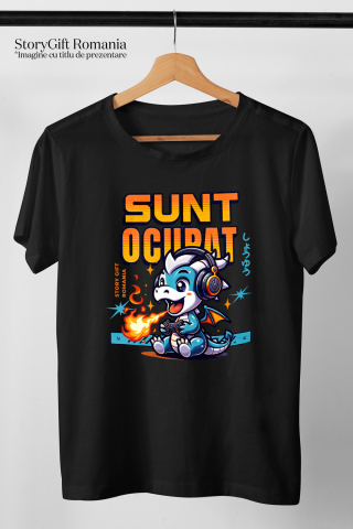 Tricou Femei, Barbati, Copii, Fata, Baiat, Unisex Personalizat Dragon Cu Flăcări și Căști Audio - Cadou Gamer Personalizat pentru Jocuri Video [2]
