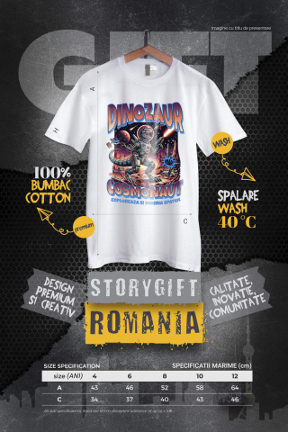 Tricou Femei, Barbati, Copii, Fata, Baiat, Unisex Personalizat Dragon Cosmonaut - Explorare Spațială și Război pe Marte - Cadouri Personalizate SF [3]
