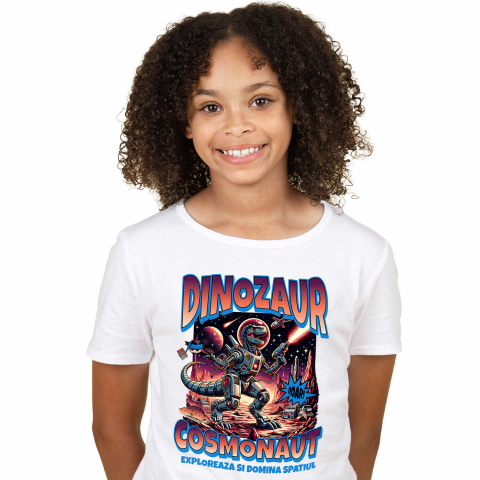 Tricou Femei, Barbati, Copii, Fata, Baiat, Unisex Personalizat Dragon Cosmonaut - Explorare Spațială și Război pe Marte - Cadouri Personalizate SF [1]