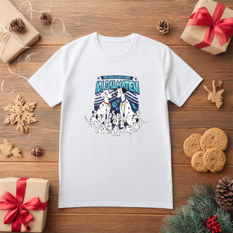 Tricou Copii cu Dragoste si familie: Dalmatieni 100% Bumbac, Alb, 10 Ani [4]