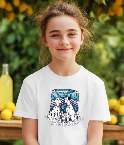 Tricou Copii cu Dragoste si familie: Dalmatieni 100% Bumbac, Alb, 10 Ani [2]